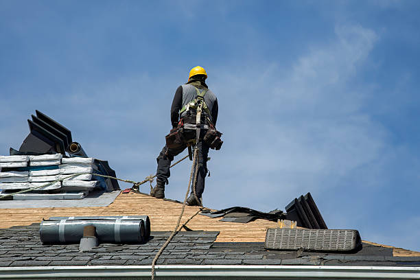 Professional Flat Roof Repair technician working in La Crosse, KS